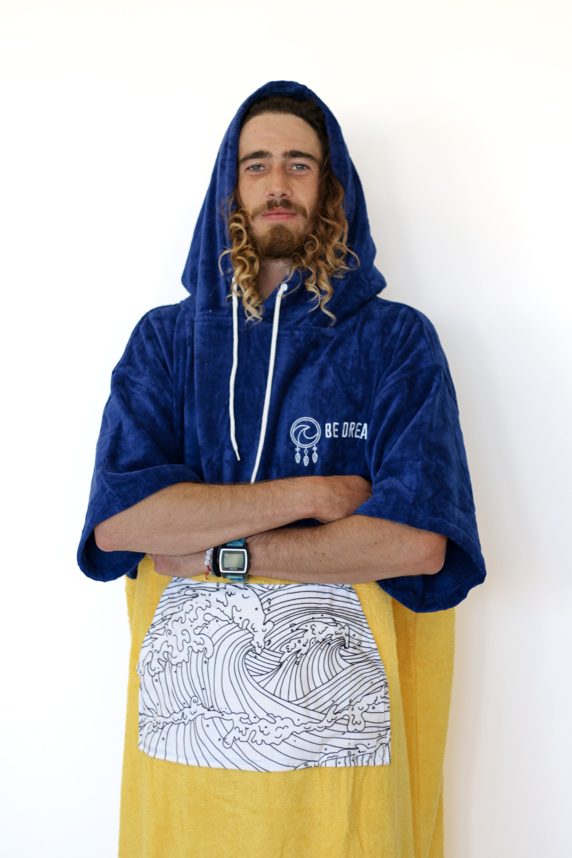 Surf Poncho - Unisex Printed Pocket