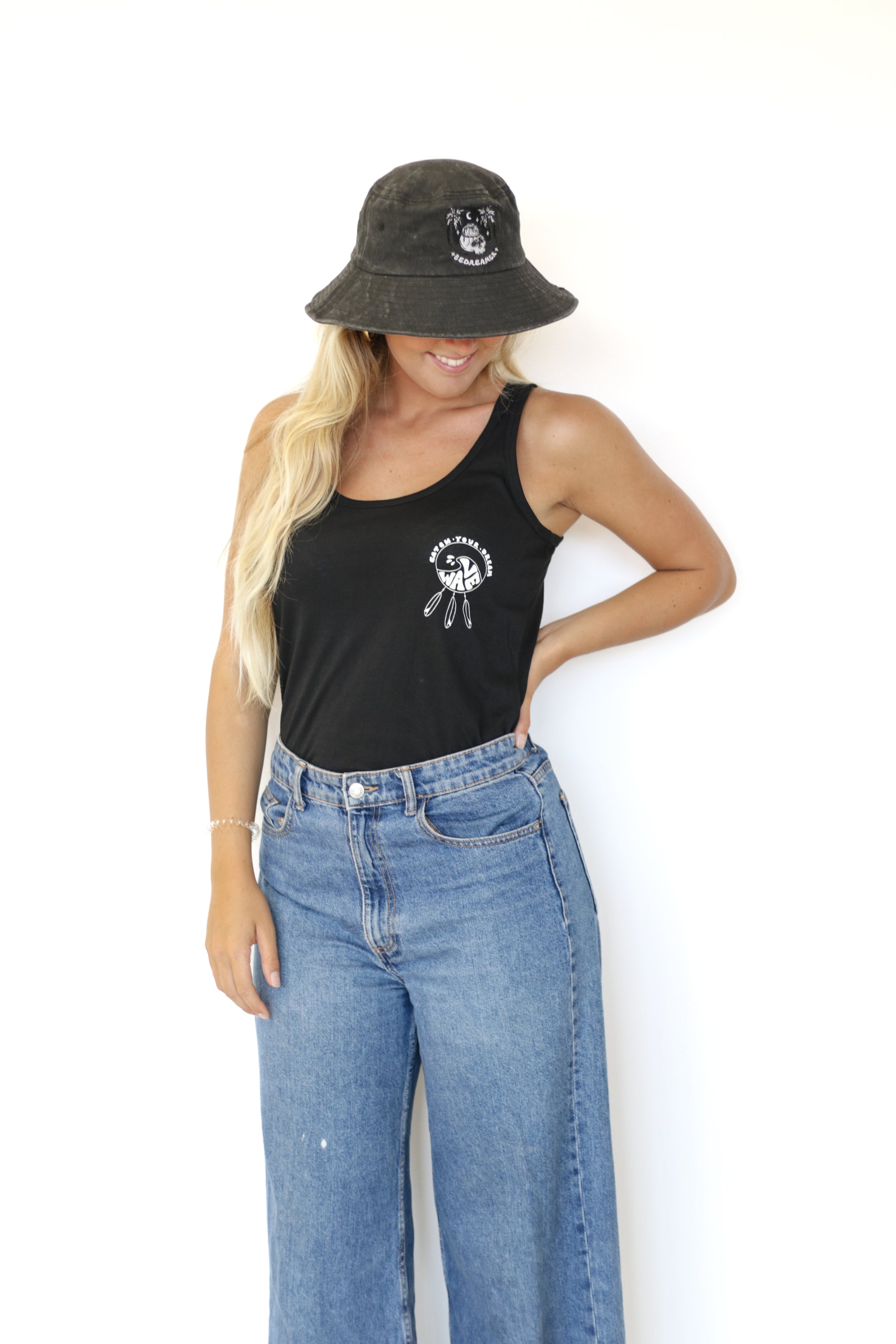 Dreamcatcher - Tank top Woman Black - Be Dreamer Clothing