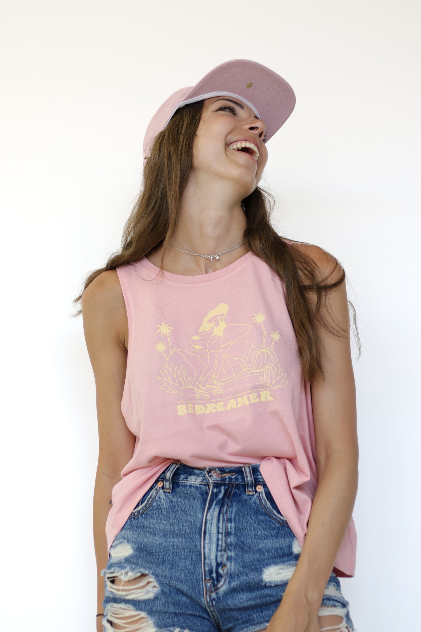 Skate Girl Fuerteventura - Tank top Woman Kanyon Pink - Be Dreamer Clothing