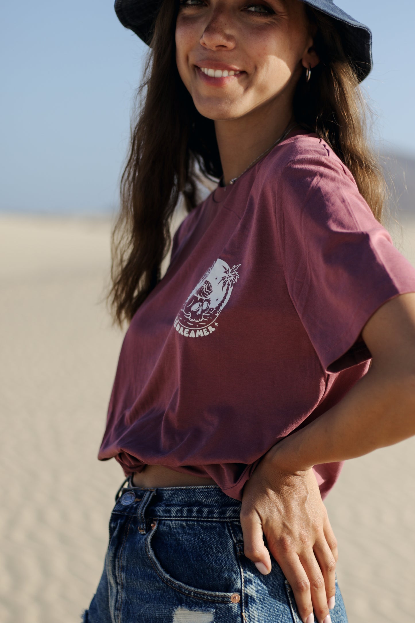 Skull Dreamer - T-shirt Unisex Burgundy - Be Dreamer Clothing